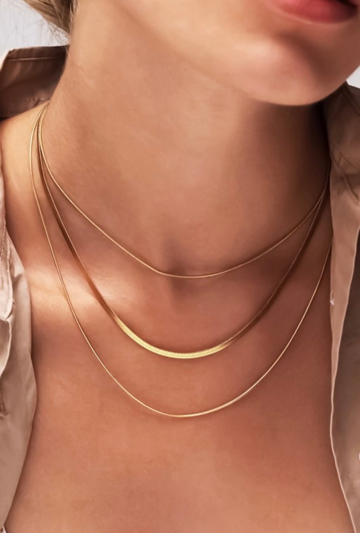 Multi Layer Gold Chain Necklace