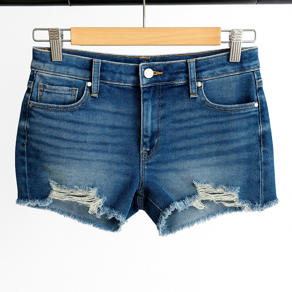 Summer Sun Mid Rise Denim Shorts