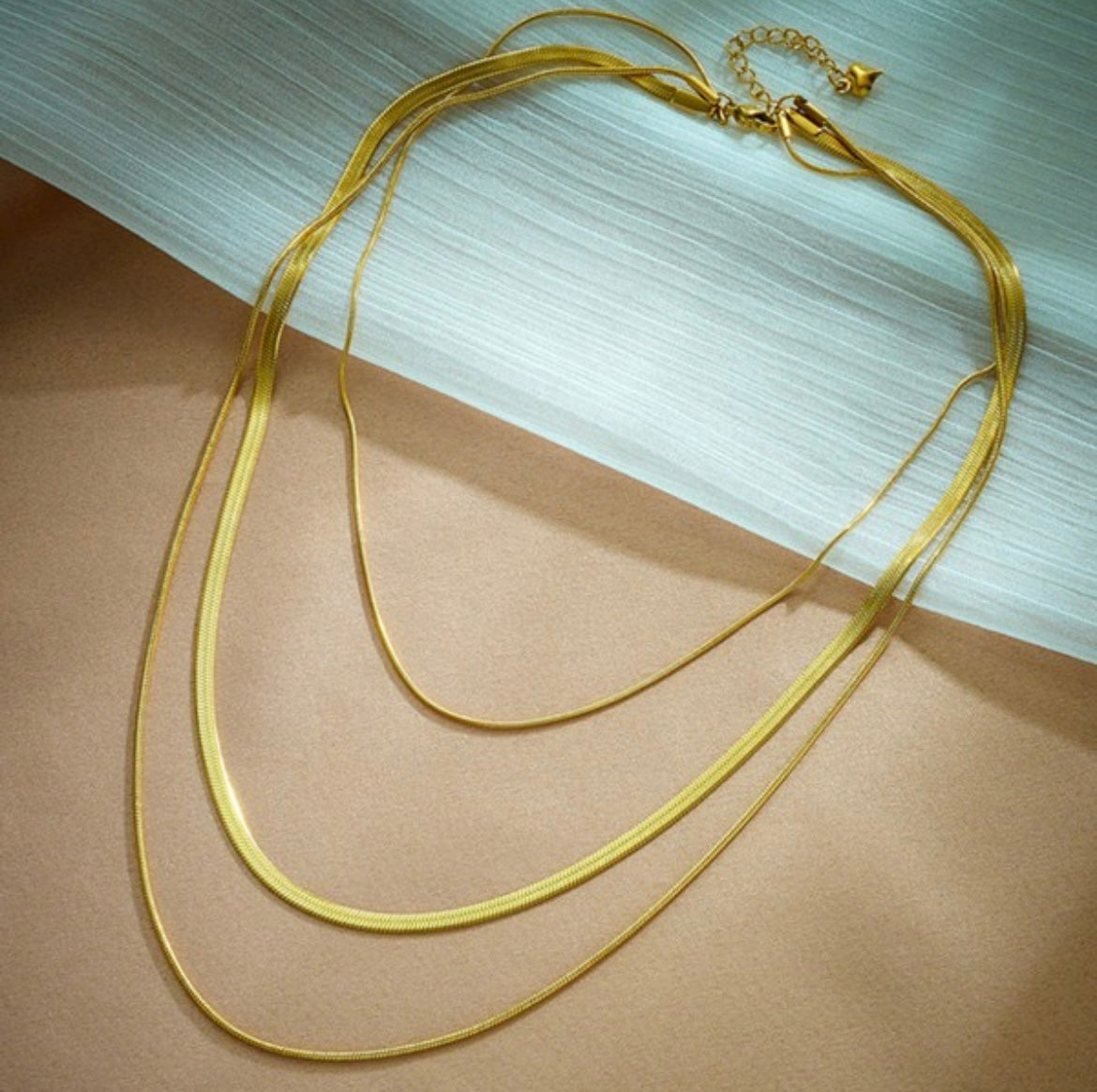 Multi Layer Gold Chain Necklace