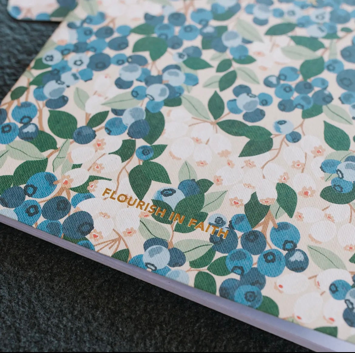 Blueberry Fields Stitched Notebook