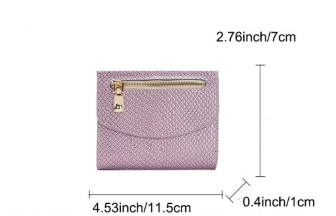 Camel Crocodile Trifold Wallet