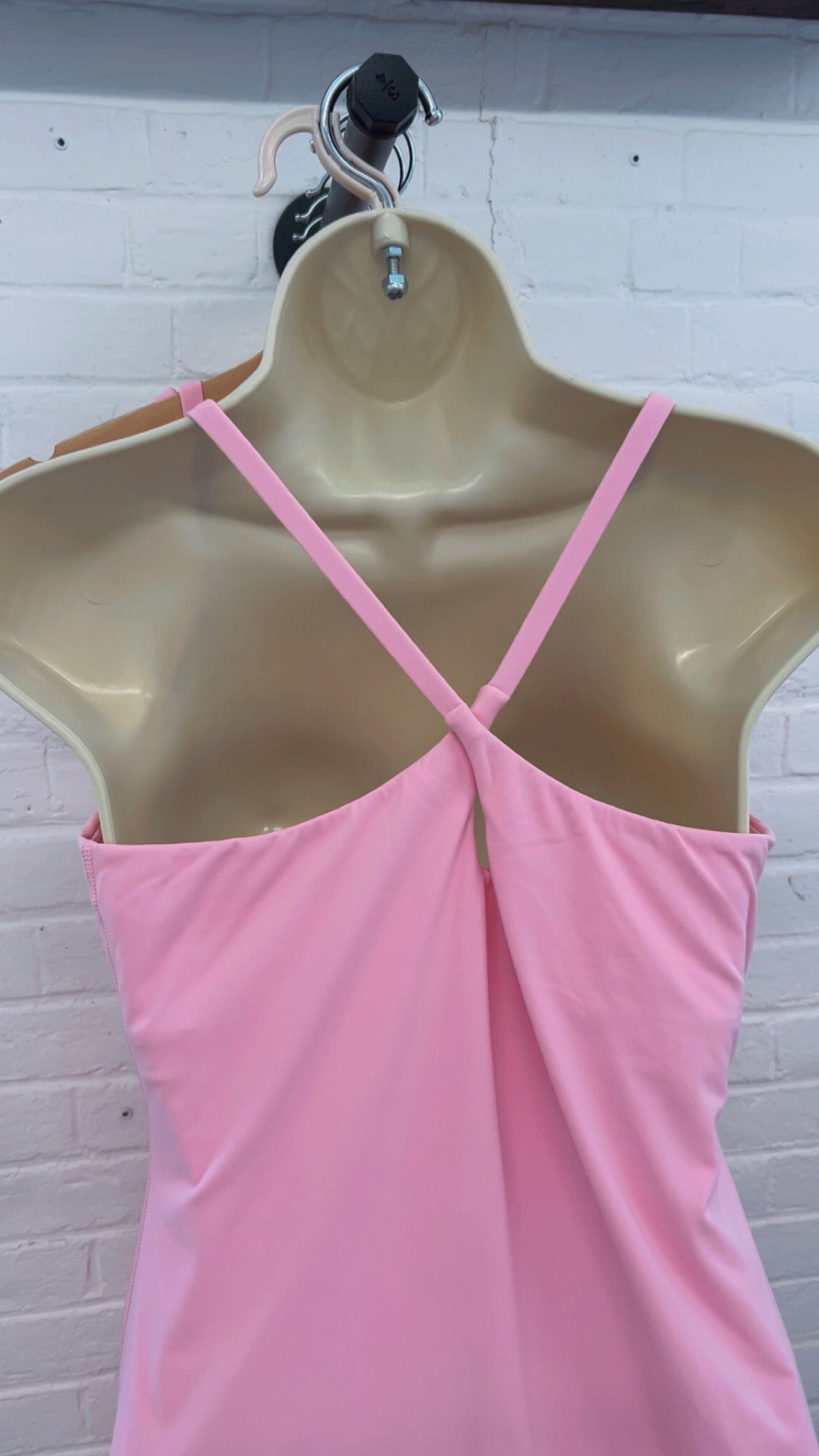 Pink Active Cross Strap Dress