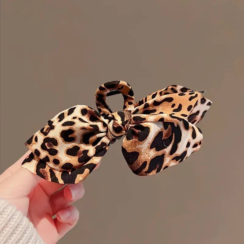 Vintage Leopard Claw Clip