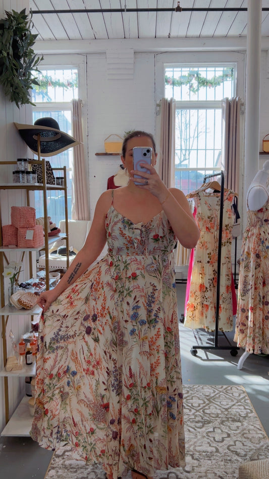 Boho Floral Maxi Dress