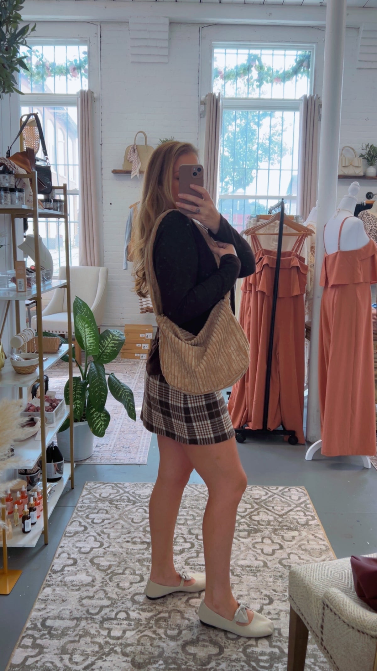 Corduroy Mini Tote Bag