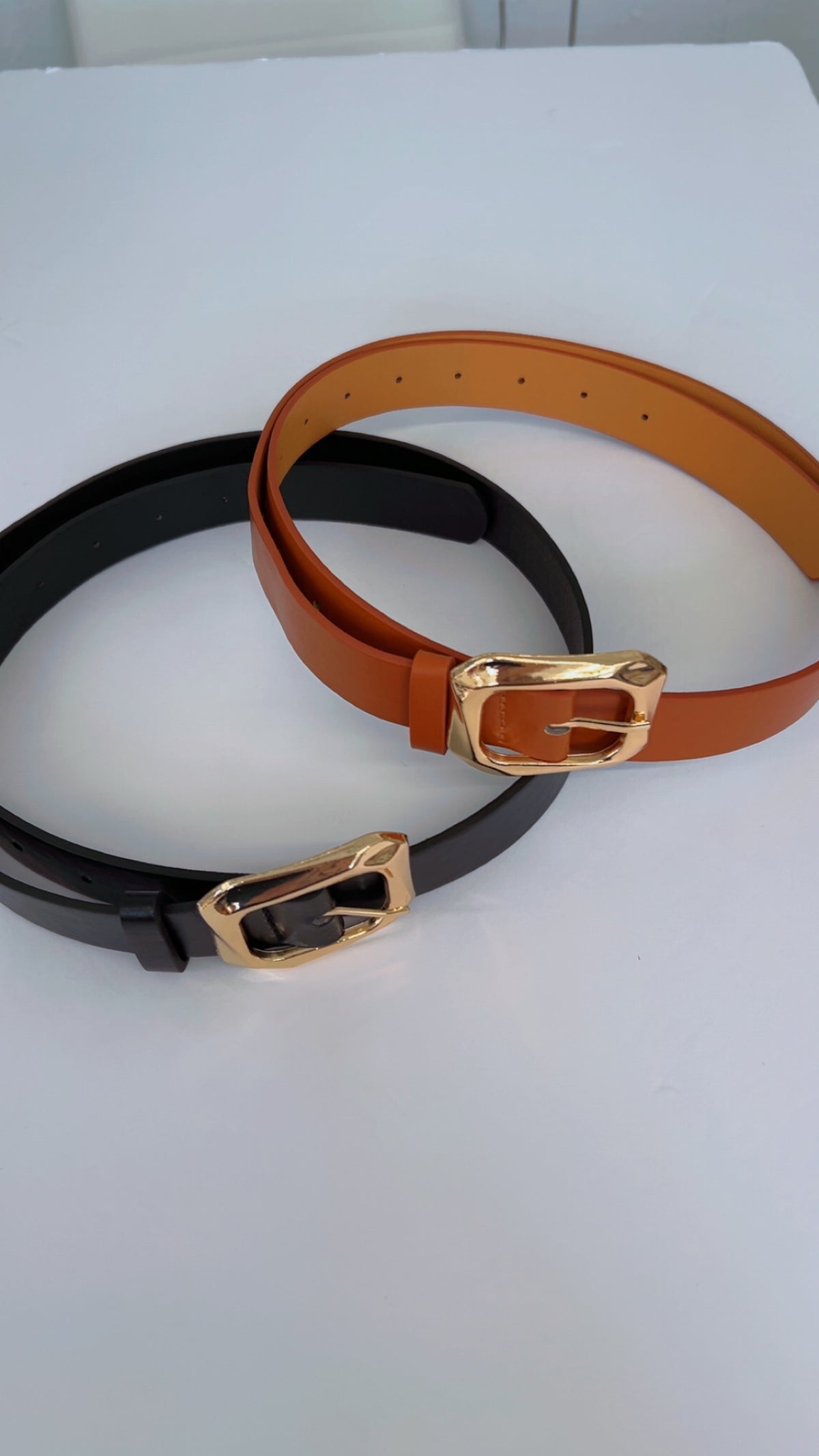 Gold Buckle Capsule Belt