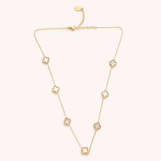 Mini White Flora Necklace