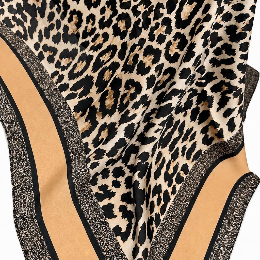 Leopard Silky Scarf