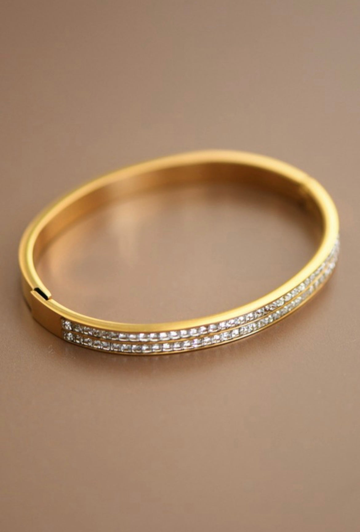 Gold Jeweled Studded Bangle