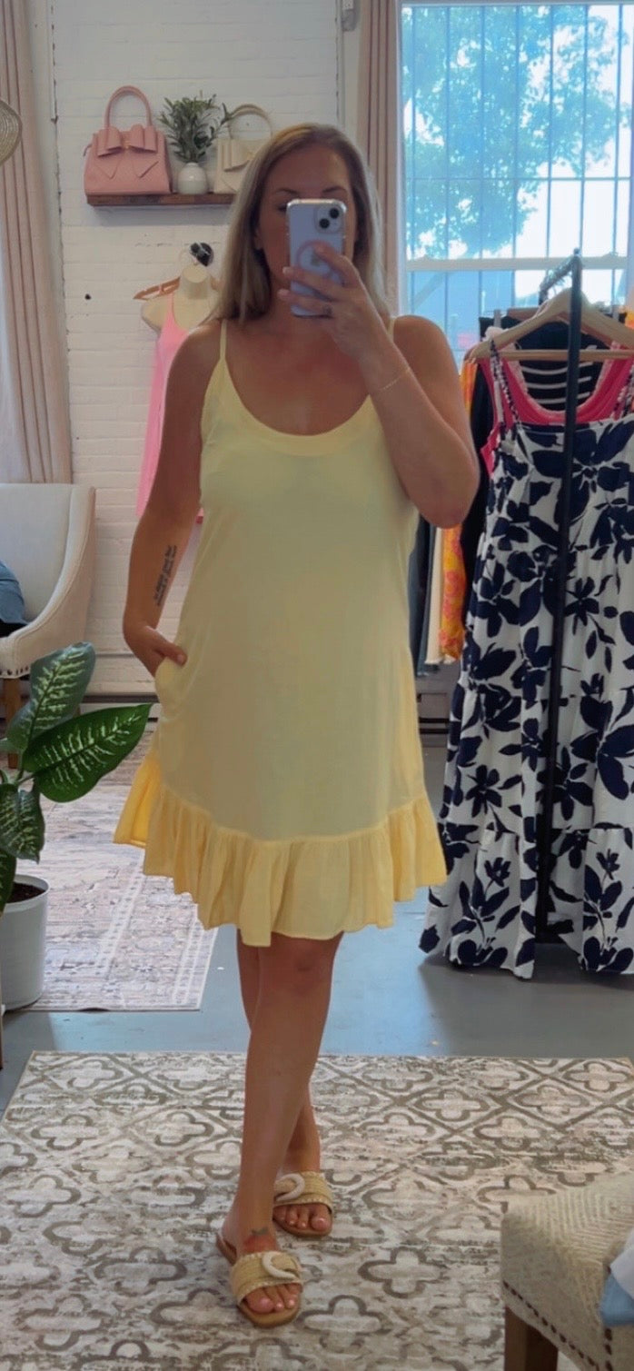 Butter Yellow Peruvian Cotton Dress