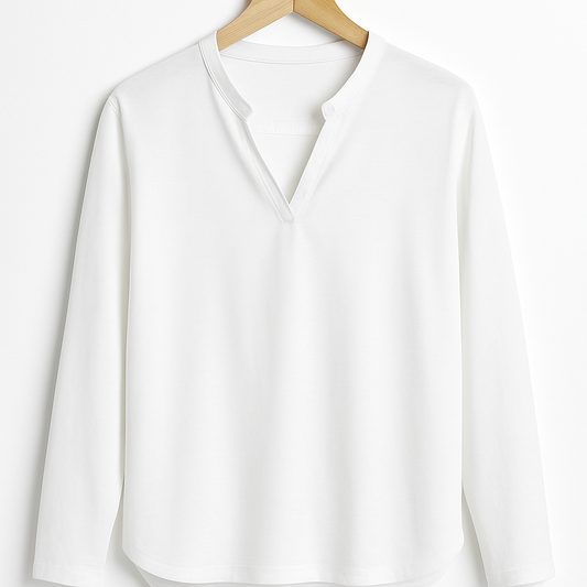 Emma Linen Long Sleeve Top