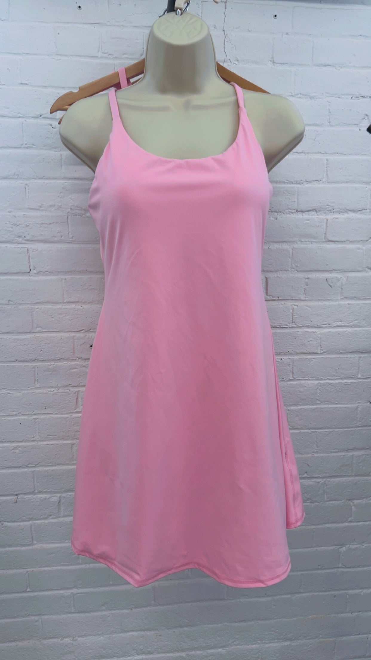 Pink Active Cross Strap Dress