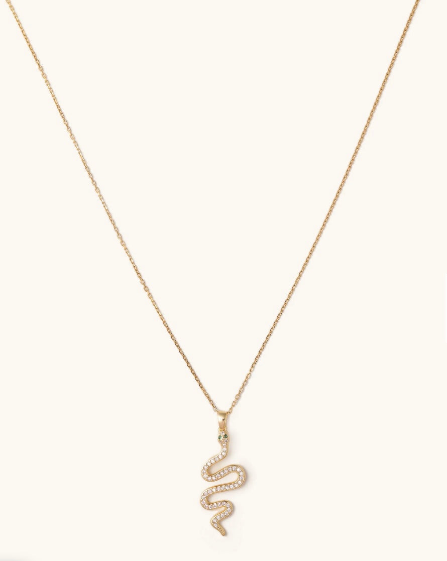 Shimmering Snake Adjustable Necklace