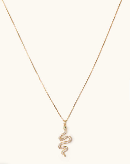 Shimmering Snake Adjustable Necklace
