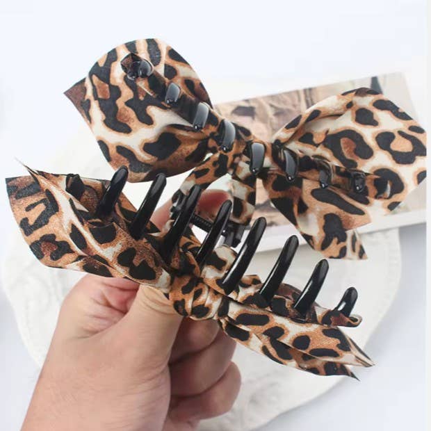 Vintage Leopard Claw Clip