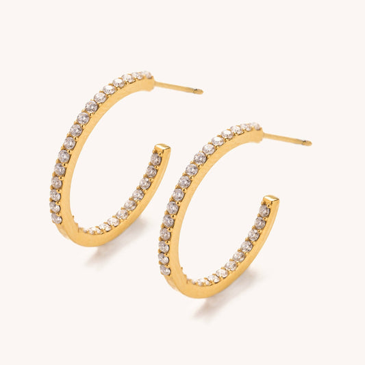 Sutton Crystal Hoops