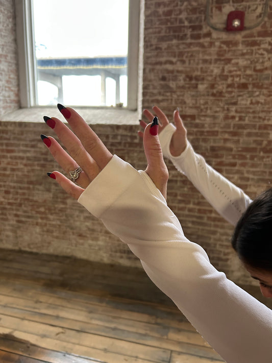 White Seamless Full Zip Active Jacket