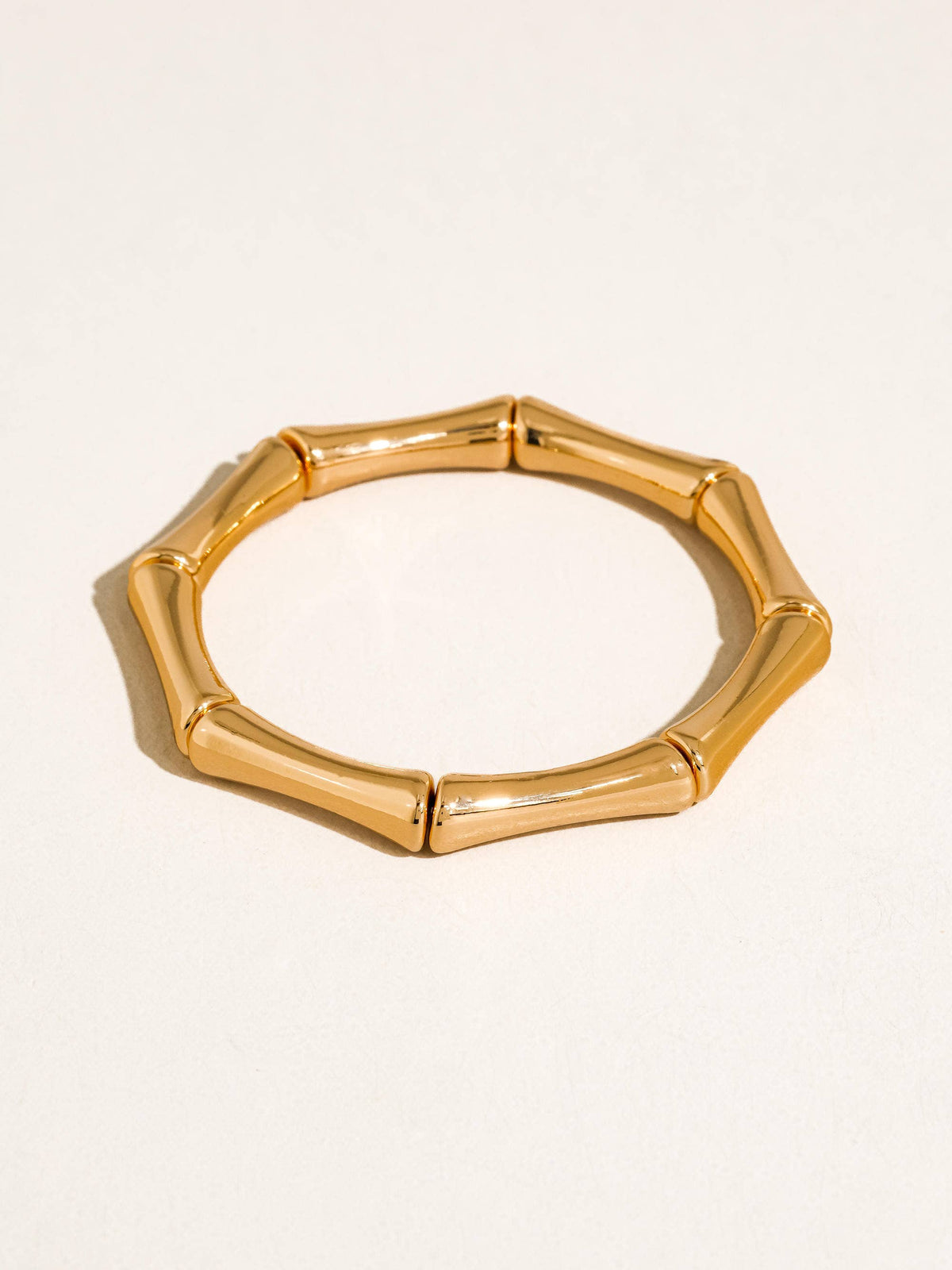 Brown Bamboo Resin Bangle Set