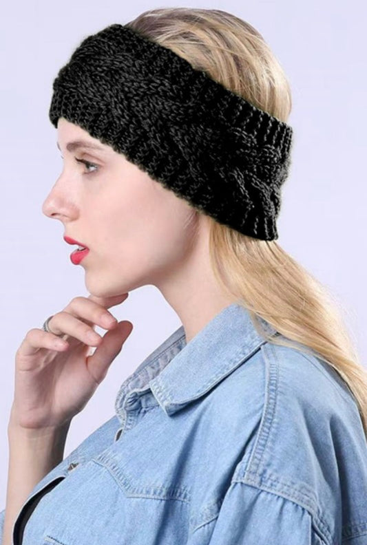Crochet Cable Knit Headband