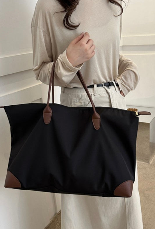 Black Weekender Duffel Bag