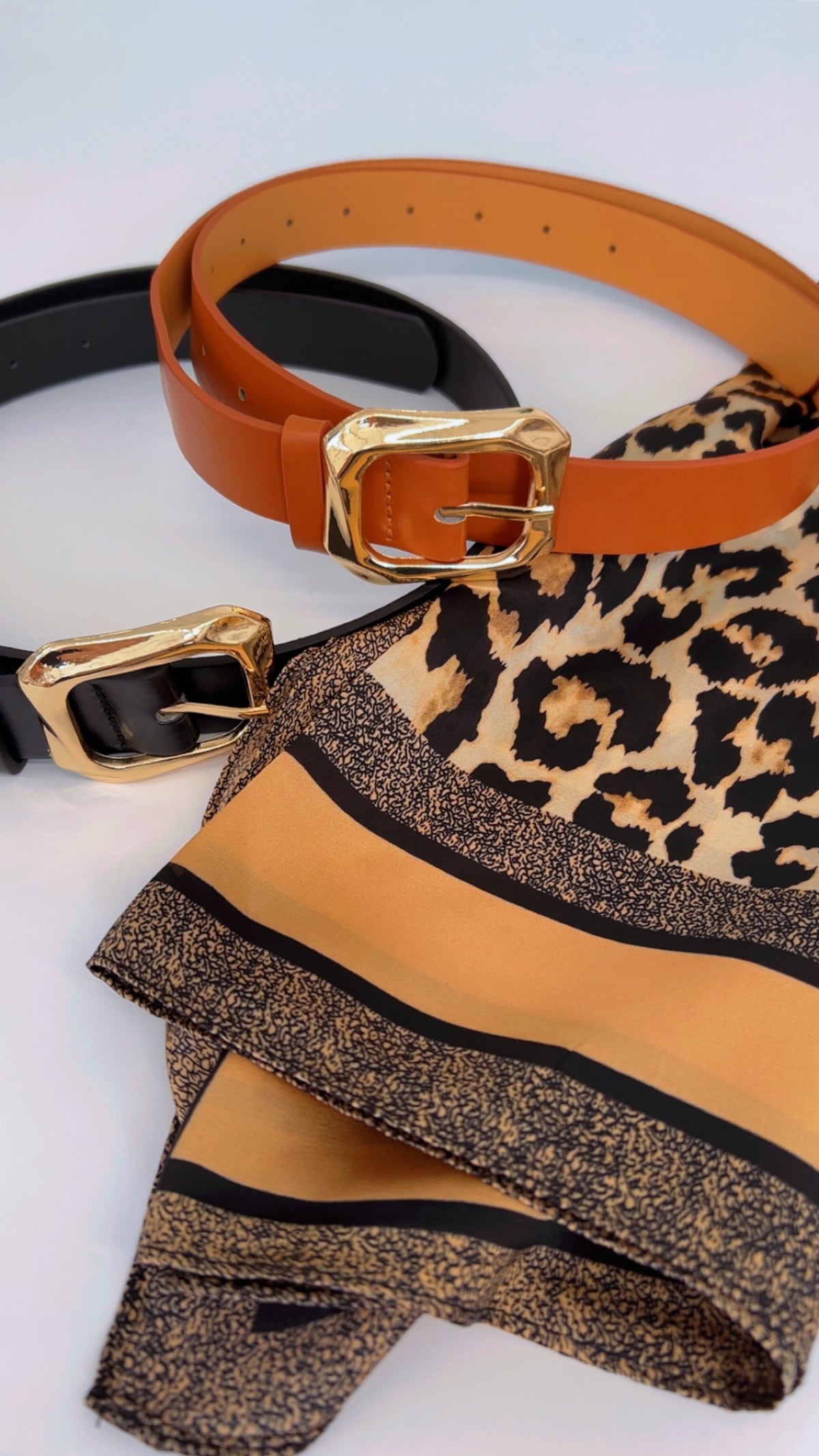 Gold Buckle Capsule Belt
