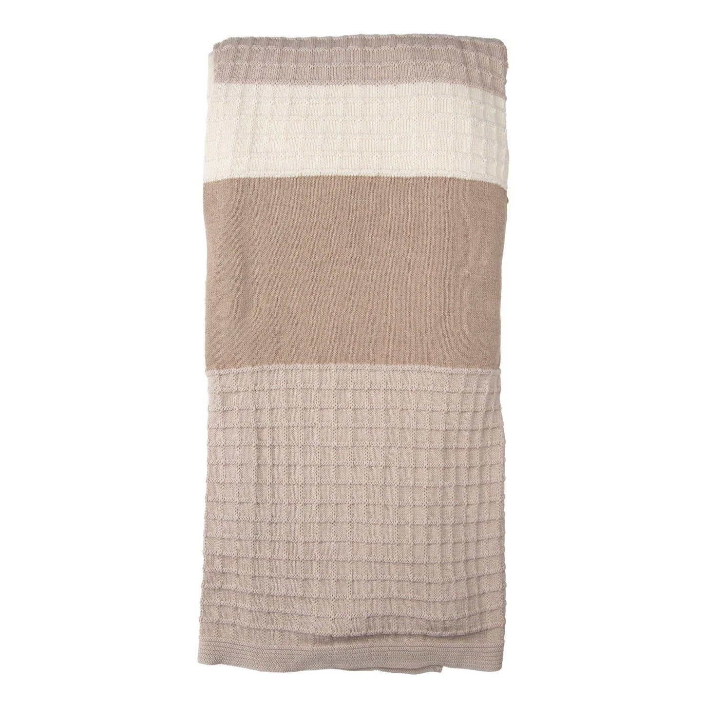 Color Block Textured Throw Blanket