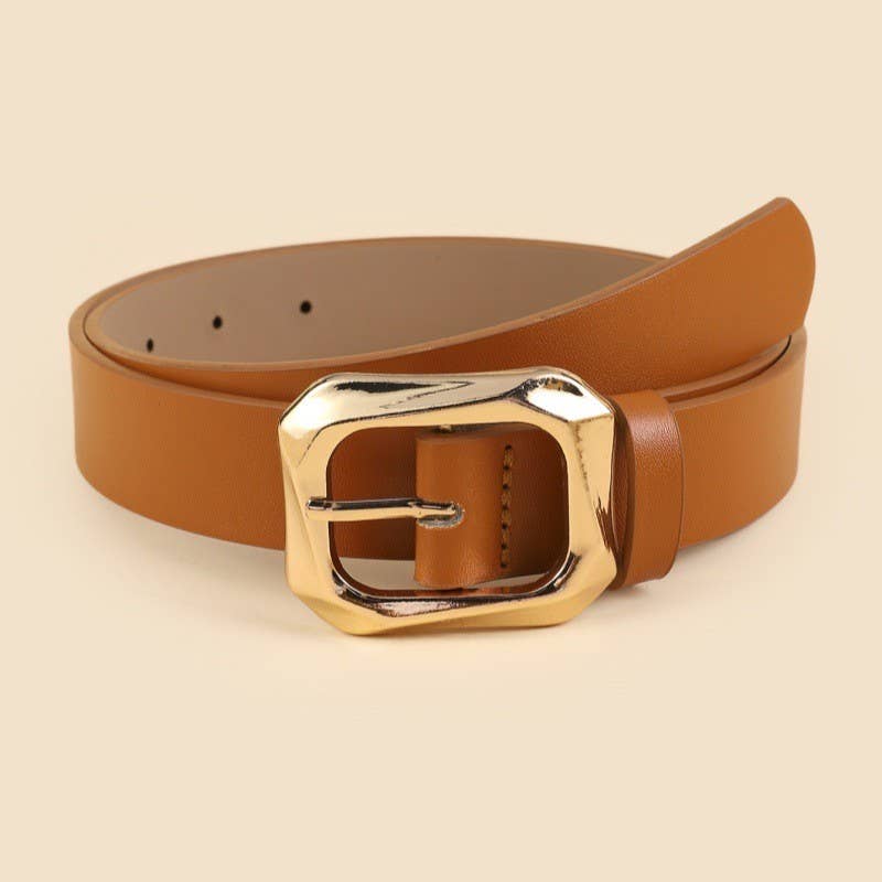 Gold Buckle Capsule Belt