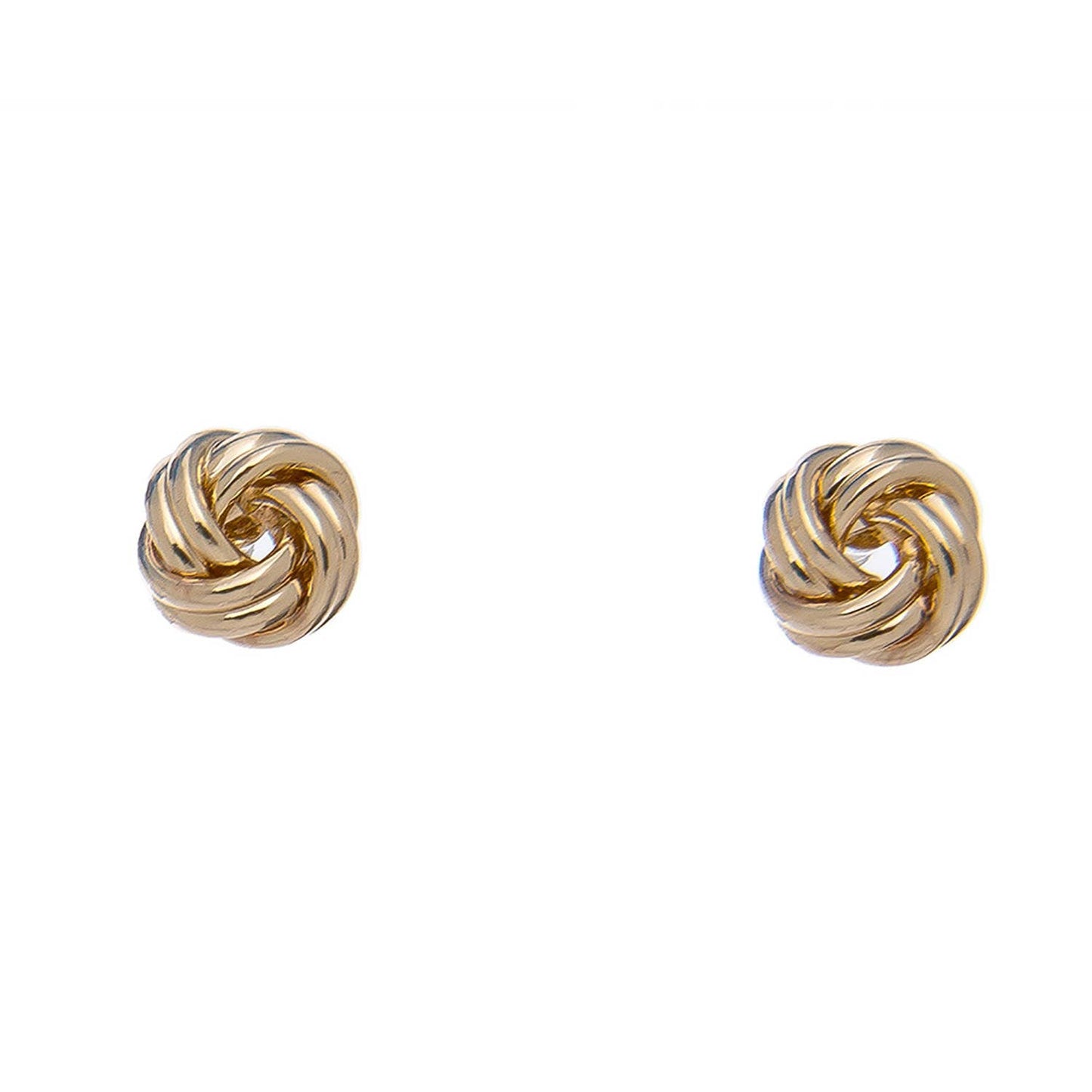 Gold Love Knot Stud Earrings