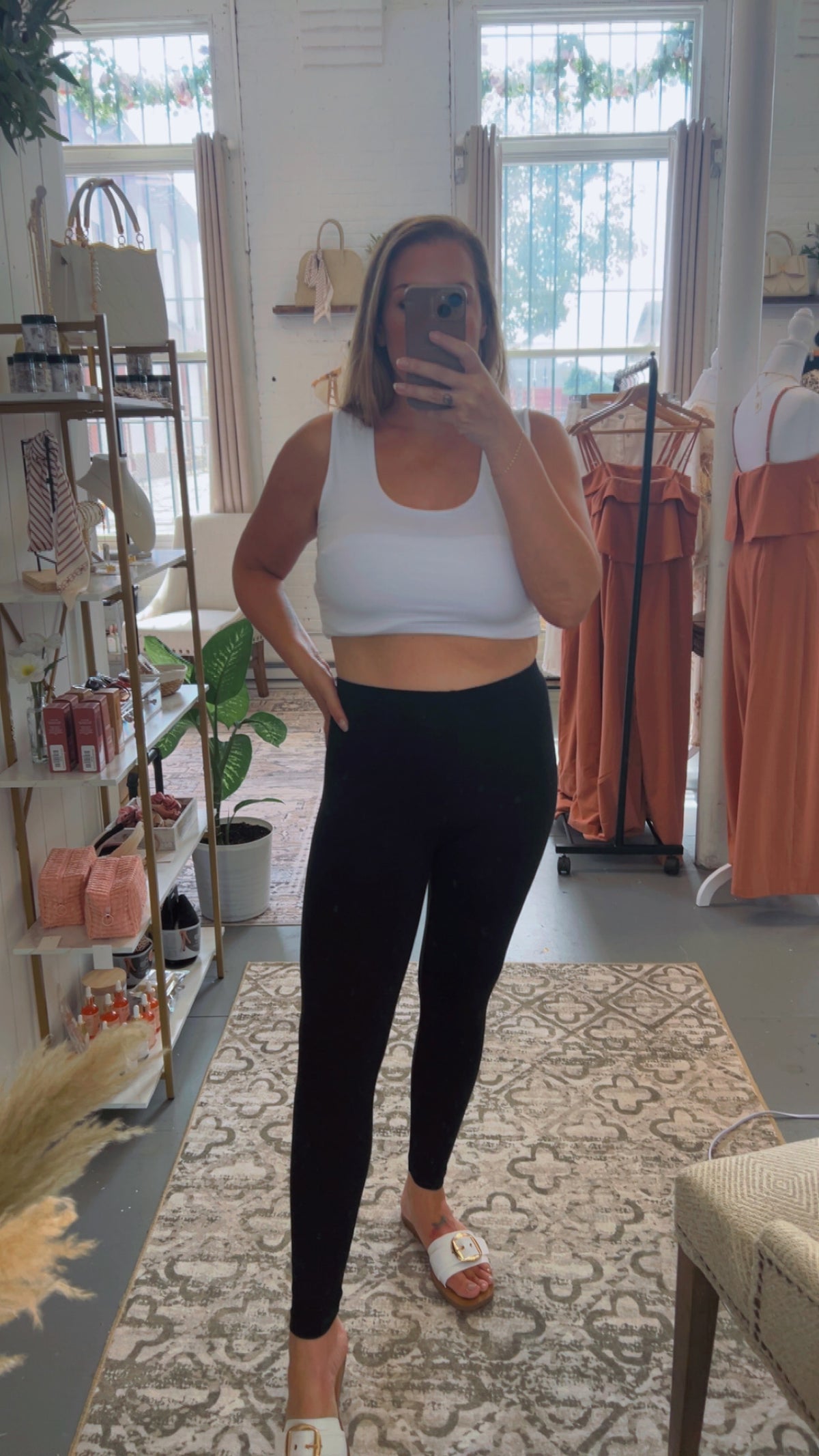 Cotton Full Length Black Leggings