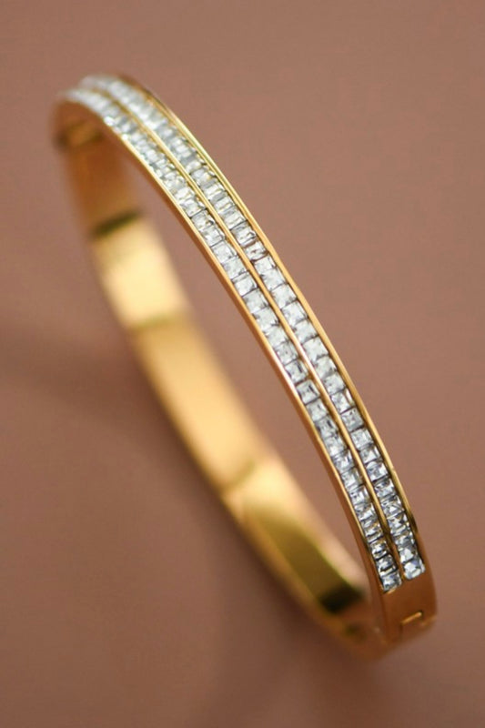 Gold Jeweled Studded Bangle