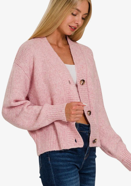 Pink Rose Cardigan