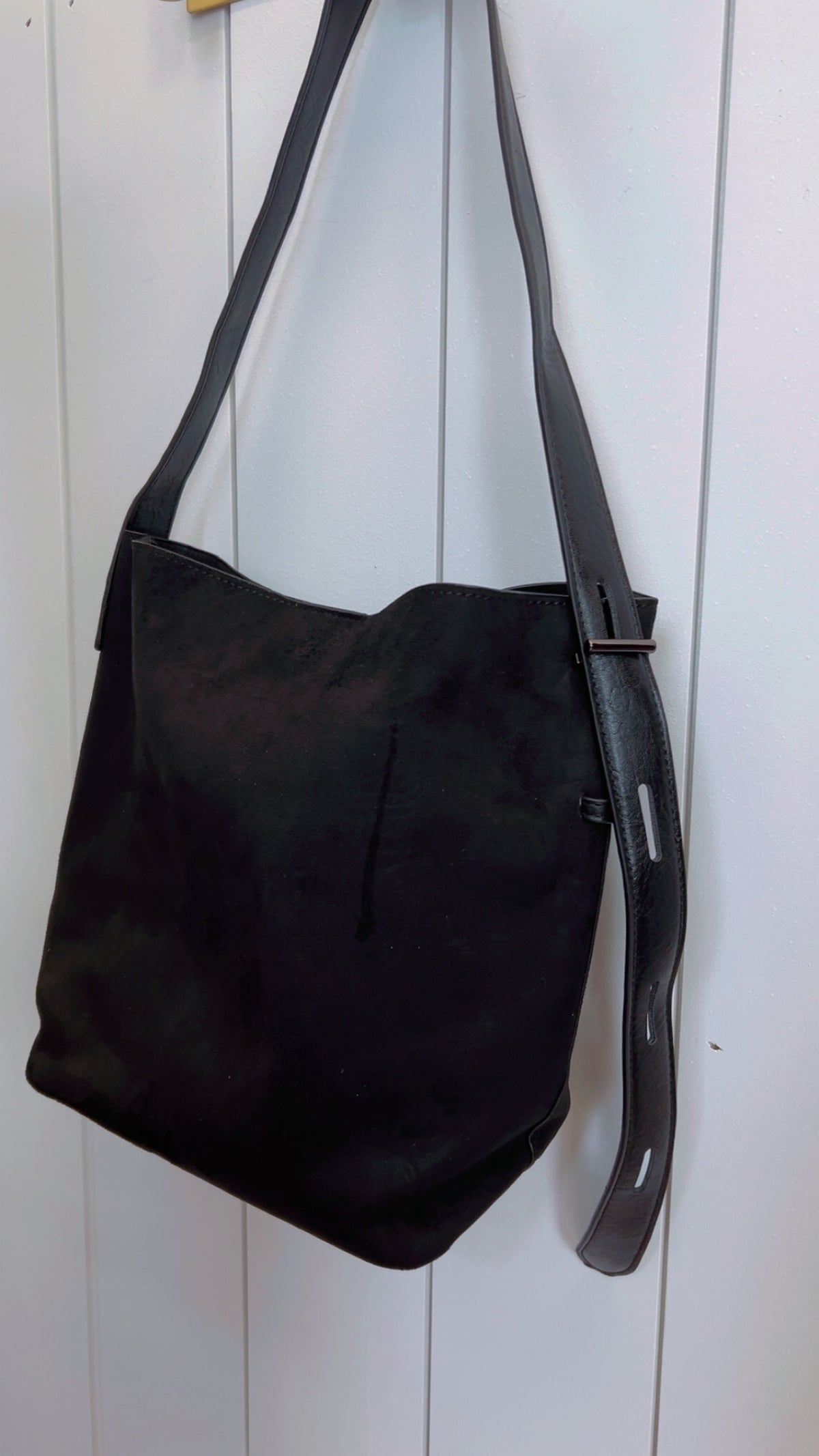 Suede Bucket Bag