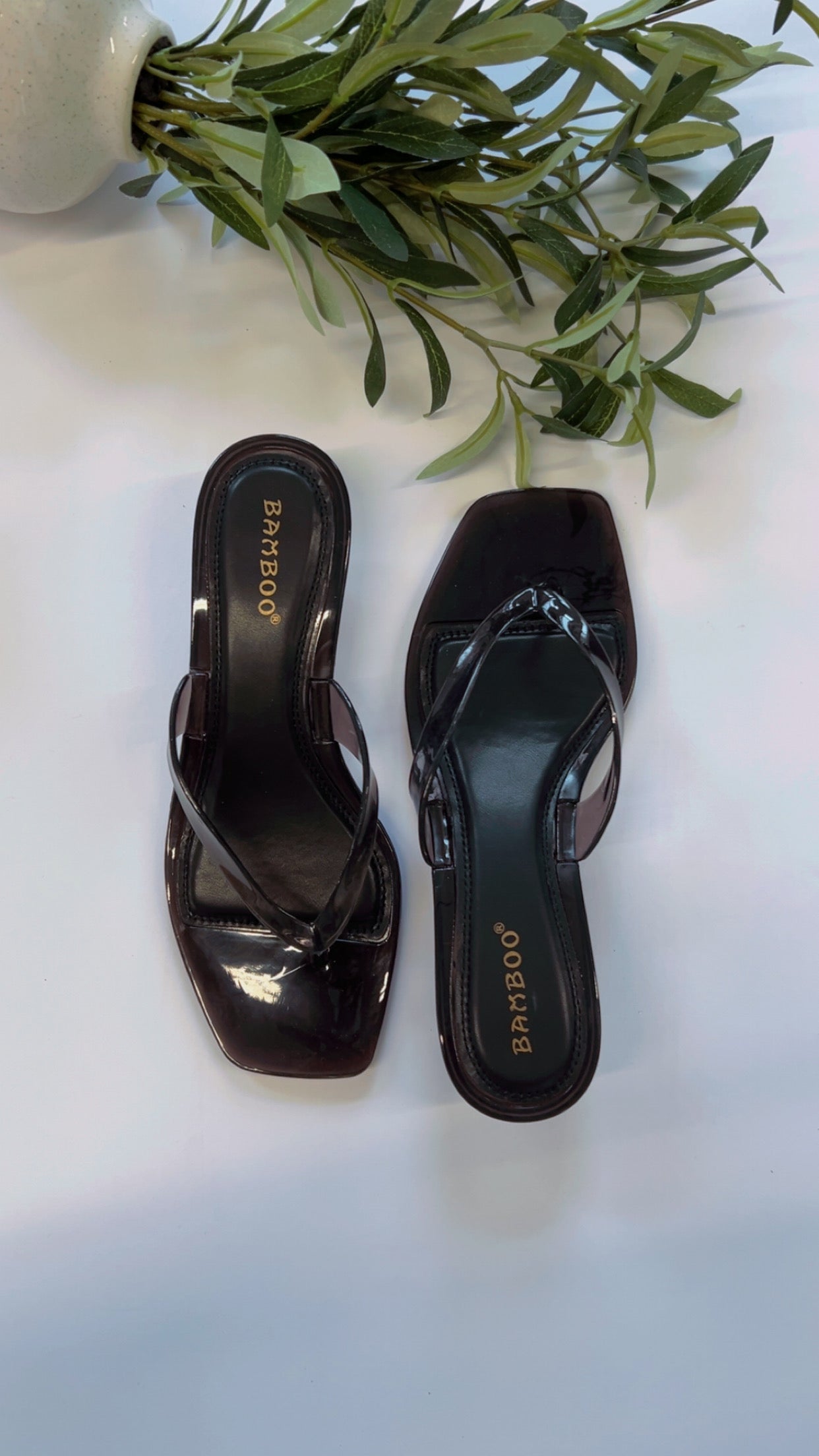 Smoke Jelly Thong Sandal