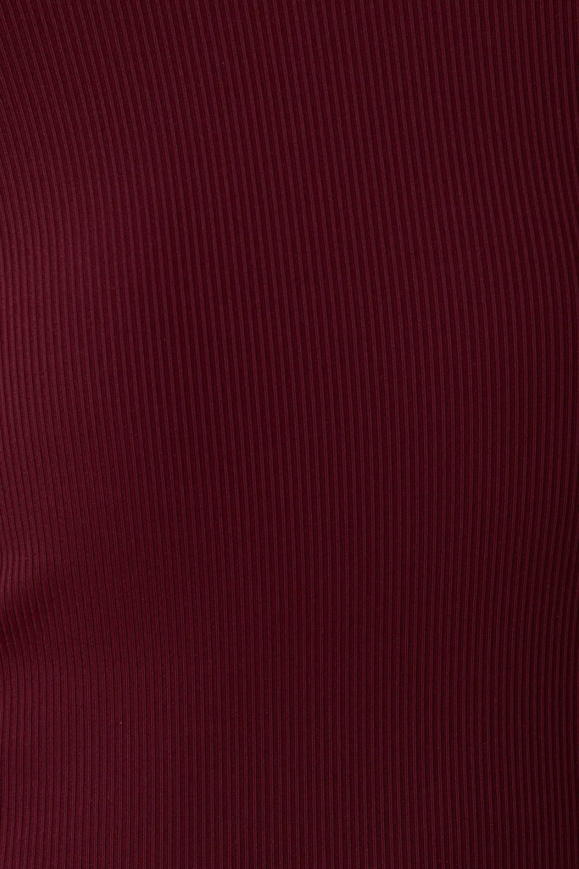 Maroon Scoop Neck Long Sleeve Bodysuit