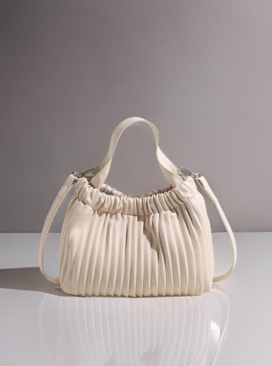 Cream Crossbody Pouch Bag