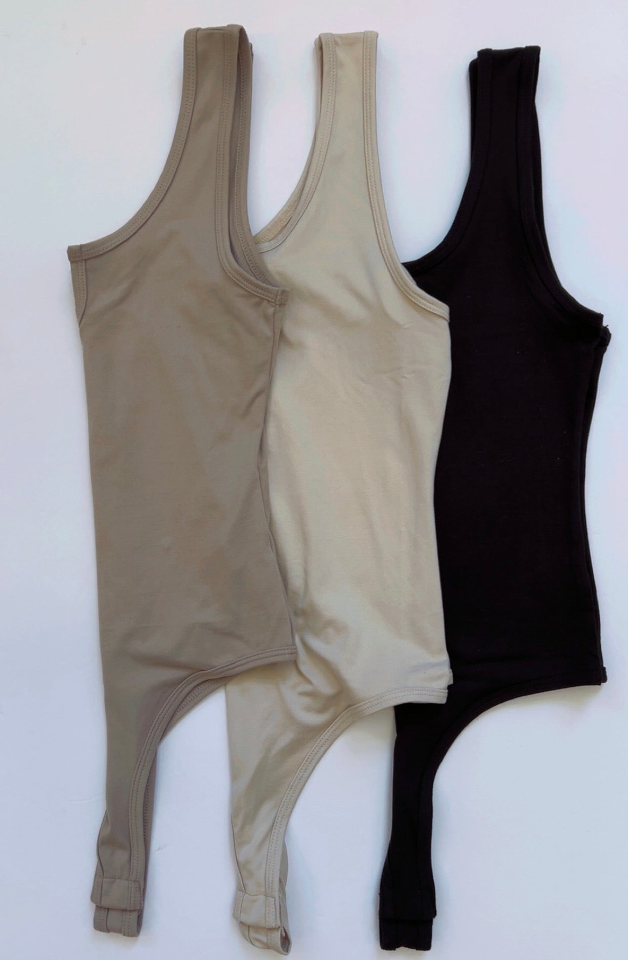 Split Neck Bodysuit Tank