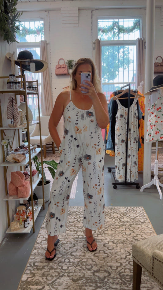 Floral Print Jumpsuit