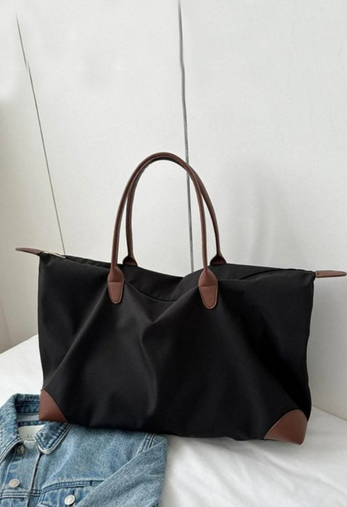 Black Weekender Duffel Bag