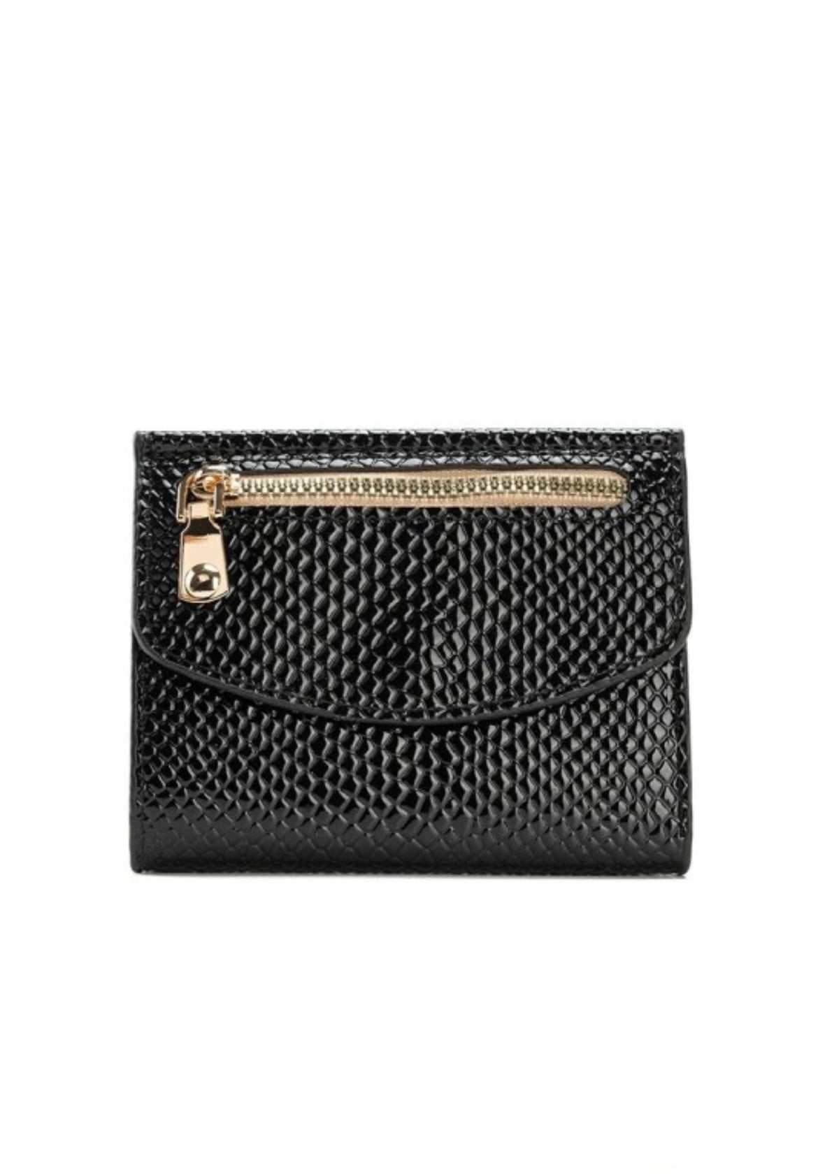 Black Crocodile Trifold Walet