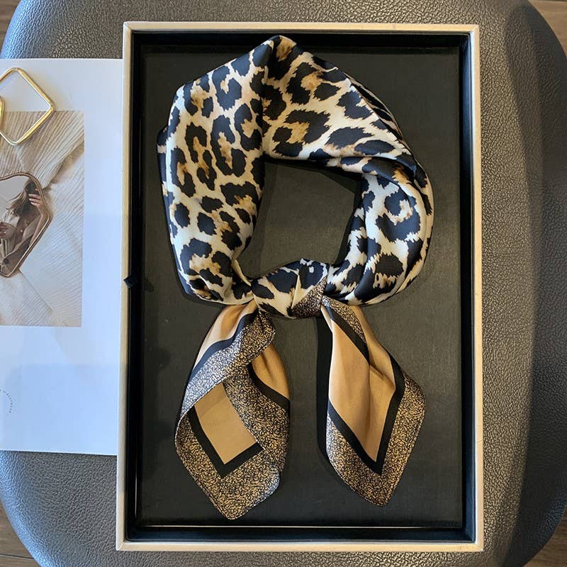 Leopard Silky Scarf