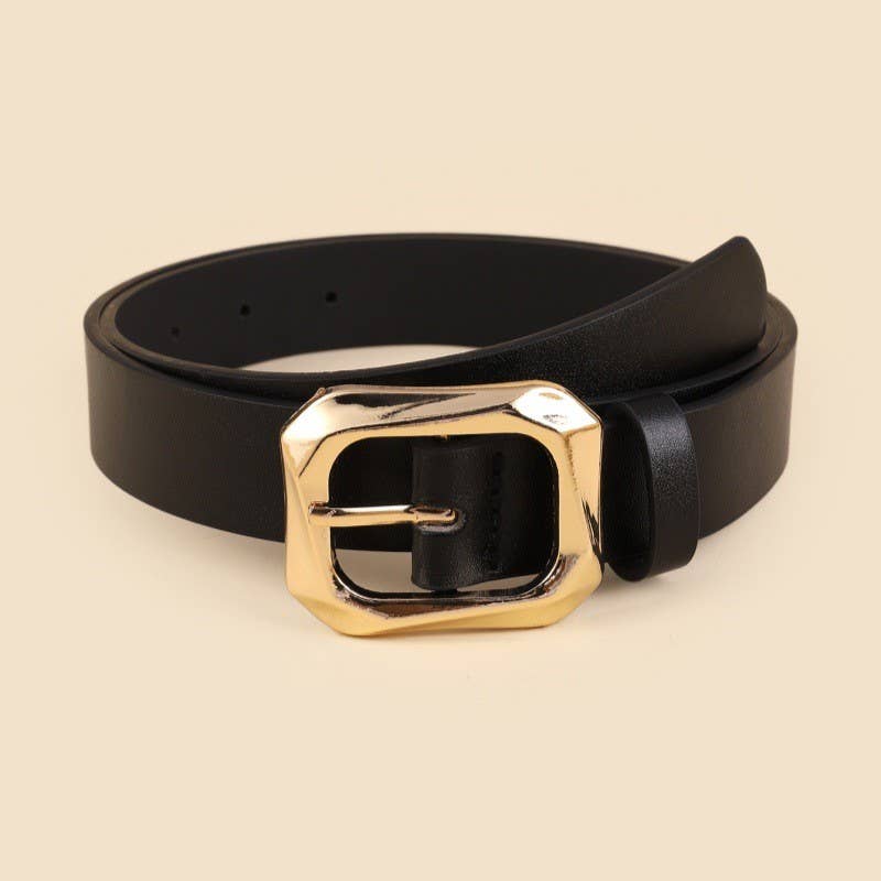 Gold Buckle Capsule Belt