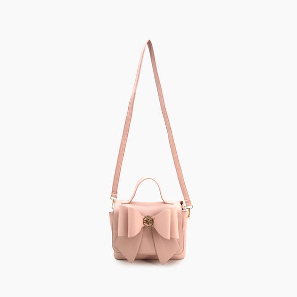 Blush Bow Crossbody Purse