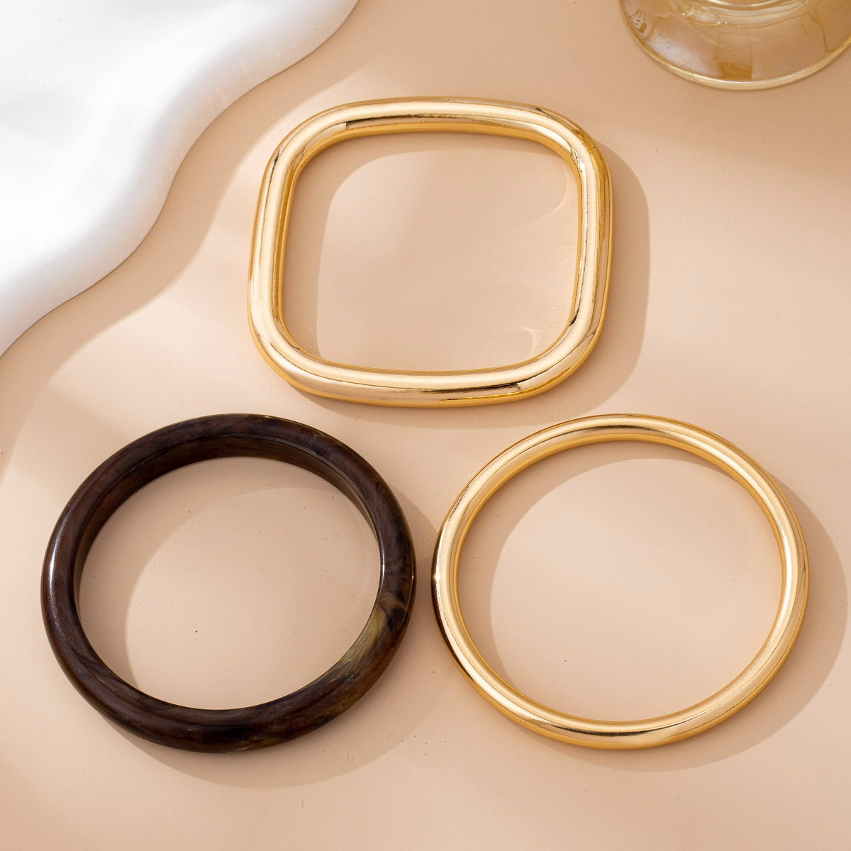 Tort & Gold Bangle Trio